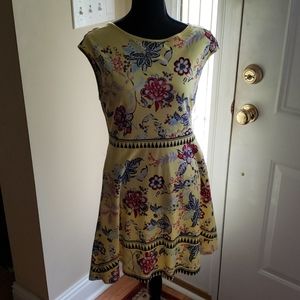 New York Company Short Sleeve Midi Flower Dress